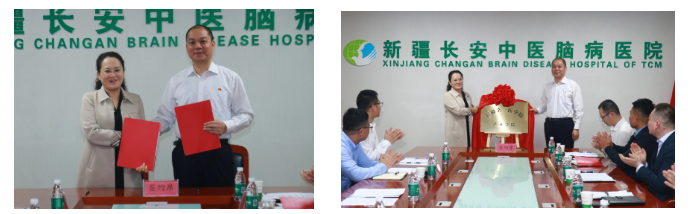 新疆第二医学院产业学院与实习基地签约揭牌仪式在新疆长安中医脑病医院举行